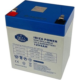 تصویر باتری ایبیزا ۱۲V ۵A 