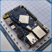 تصویر برد اورنج پای 4 با رم 3 گیگابایتی و EMMC 16 گیابایتی GB Orange Pi 4 LTS 3GB 