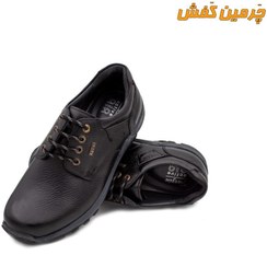 تصویر کفش تمام چرم مردانه کلارک فرزین بند دار کد 7598 Farzin men's leather clarks shoes