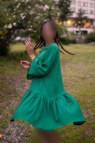 تصویر پیراهن سبز زنانه دلتا کراش 