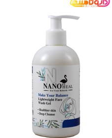 تصویر ژل شستشو صورت حاوی درخت چای بدون سولفات حجم 300 میلی لیتر نانوهیل Nanoheal Face Wash Gel Free Sulfate 300 ml