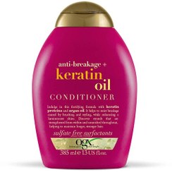 تصویر نرم کننده مو کراتین او جی ایکس Ogx OGX Strength & Length Keratin Oil Conditioner 385ml