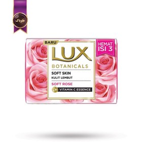 تصویر صابون لوکس Lux مدل گیاه رز لطیف botanicals soft rose وزن 170 گرم (اورجینال) 