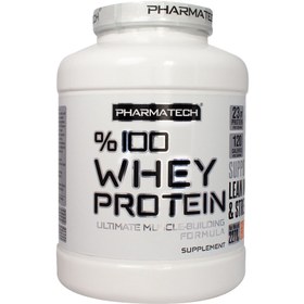 تصویر پودر وی پروتئین 100 درصد فارماتک 2270 گرم Pharmatech Whey protein Powder 2270 g