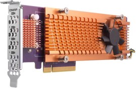 تصویر QNAP QM2-4S-240 Quad M.2 SATA SSD Expansion Card; Supports Up to Four M.2 2280 Formfactor M.2 Sata SSDs; PCIe Gen2 X4 