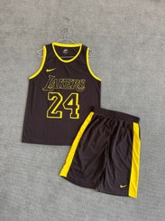 تصویر ست ورزشی مردانه لیکرز مدل PY-Nike 24 رنگ زرد 