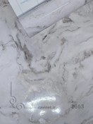 تصویر برچسب طرح سنگ ضد آب سفید طوسی، UNIQUE 2624، عرض 60 و 90 سانت, (رول 6، 12 و 25 متری) - 6 متر*90 سانت (رول) Vinyl sticker cover, UNIQUE, stone design, width 60 & 90 cm, 2624