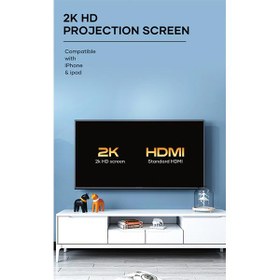 تصویر BWOO- HD08 - کابل تبدیل HDMI به لایتنینگ-USB 