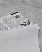 تصویر کاغذ ضدآب گل آرایی بسته ۲۰ برگی طرح دار روزنامه ای مدل xsb-01 