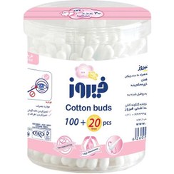 تصویر گوش پاک کننده فیروز 100 عددی FIROOZ COTTON BUDS 100