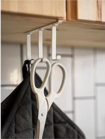 تصویر گیره آهنی آویز دار کابینتی برند آیکیا Ikea Clip-on hook rack