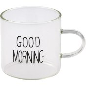 تصویر فنجان پیرکس مدل Good Morning یک فنجان قهوه‌ی شفاف 