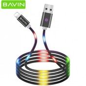 تصویر کابل لایتنینگ رقص نور باوین مدل CB-139 Bavin CB-139 Led Lightning Cable 1m