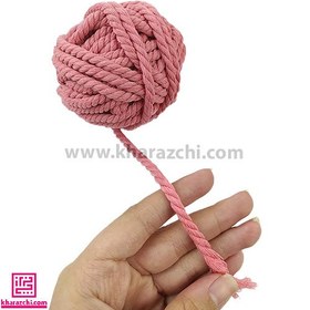 تصویر مکرومه کتان گلبهی 