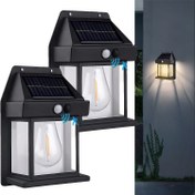 تصویر چراغ دیواری خورشیدی سنسوردار ا SOLAR LIGHT OUTDOOR SOLAR LIGHT OUTDOOR