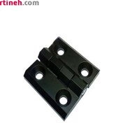 تصویر لولای تخت (کتابی) 4 سوراخ فلزی 40 در 40 مشکی Black Metal 4 Hole Hinge 40*40