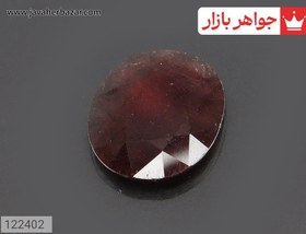 تصویر نگین یاقوت آفریقایی قرمز خوش تراش کد 122402 