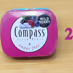تصویر قرص خوشبوکننده دهان بدون شکر برند کمپاس - دو compass