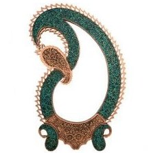 تصویر آینه بته جقه فیروزه کوبی 