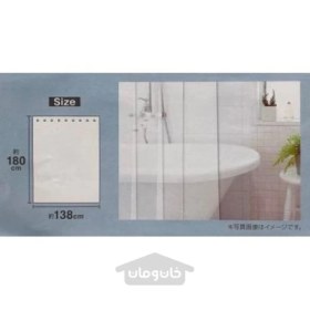 تصویر پرده حمام ضد باکتری رنگ سفید ا Antibacterial shower curtain white Antibacterial shower curtain white
