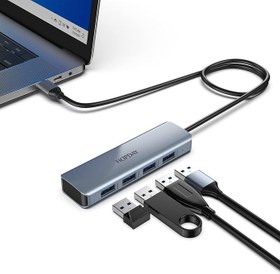 تصویر هاب 4 پورت USB C Hub, HOPDAY 4-Port USB 3.2 Hub,
