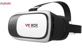 تصویر هدست واقعیت مجازی وی آر باکس مدل VR Box با ریموت کنترل 