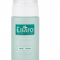 تصویر فوم شستشو صورت الارو مدل AKNE حجم 150 میلی لیتر Ellaro Fresh Balancing Foam For Oily And Akne Skins 150ml