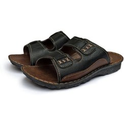 تصویر دمپایی طبی مردانه رویه چرم خارجی سایز ۴۰ تا ۴۵ 