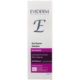 تصویر شامپو فاقد سولفات تقویت کننده مو اویدرم Eviderm, Sulfate Free Anti Hair Loss Shampoo