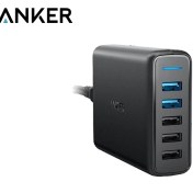 تصویر شارژر دیواری انکر مدل PowerPort 5 Anker PowerPort 5 adapter