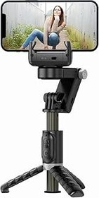 تصویر فروشگاه بعدی Q18 Gimbal Stabilizer برای تلفن های هوشمند با Selfie Selfie و سه پایه ، تثبیت 3 محوره ، 360 چرخش ، ردیابی صورت قابل حمل 4 در 1 سه پایه برای آیفون/اندروید Next Store Q18 Gimbal Stabilizer for Smartphones with Extendable Selfie Stick and Tripod, 3-Axis Stabilization, 360 Rotation, Face Tracking Portable 4-in-1 Tripod for iPhone/Android