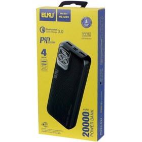 تصویر پاوربانک 20000 فست شارژ بوکو PD22.5W + QC3.0 BUKU مدل MG-G123 BUKU 20000 Powerbank model MG-G123 PD22.5W + QC3.0