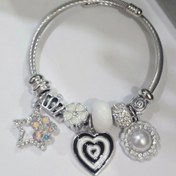 تصویر دستبند پاندورا طرح قلب 