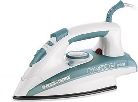 تصویر Black & Decker 1750W Steam Iron Ceramic Coated Soleplate with Anti Calc Drip Self Clean and Auto Shutoff, Removes Stubborn Creases Quickly Easily X1600-B5 2 Years Warranty Black & Decker 1750W Steam Iron Ceramic Coated Soleplate with Anti Calc Drip Self Clean and Auto Shutoff, Removes Stubborn Creases Quickly Easily X1600-B5 2 Years Warranty