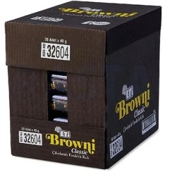 تصویر کیک شکلاتی اتی براونی کلاسیک Eti Browni Clasic با مغز فندق 40 گرم بسته 20عددی 