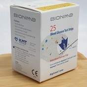 تصویر نوار تست قند خون بایونیم بسته 24 عددی 