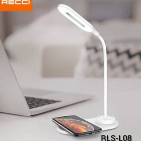 تصویر چراغ خواب و شارژر وایرلس رسی RLS-L08 Bed lamp and wireless charger RLS-L08