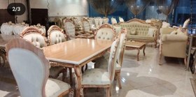 تصویر مبل کلاسیک مدل گندمی 