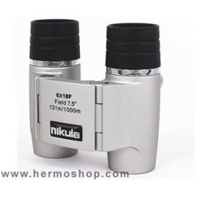تصویر دوربین دوچشمی نیکولا مدل 18X6 وزن ۰.۲ کیلوگرم 