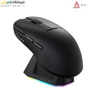 تصویر موس گیمینگ بی سیم حرفه ای ایجز به همراه داک شارژ مدل Ajazz AJ159 Pro 8K Wireless Gaming Mouse + Charging Dock 