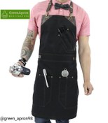 تصویر اپرون کتان مدل هامان 