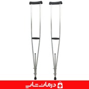 تصویر عصا زیر بغل گالوانیزه قابل تنظیم ا Galvanized crutches Galvanized crutches