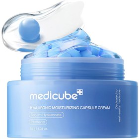 تصویر کرم کپسولی مدی کیوب مدل هیالورونیک اسید آبرسان و مرطوب کننده عمقی پوست 55 میلی لیتر Medicube Hyaluronic Acid Capsule Cream 55 ml