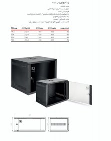 تصویر رک دیواری پایا سیستم 9 یونیت عمق 45 پنل ثابت PayaSystem 9Unit Depth45 Wall Rack