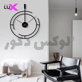 تصویر ساعت دیواری فلزی طرح خاص - طلایی Vip metal wall clock