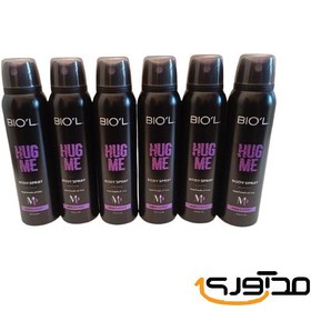 تصویر بسته خوش بویی مردانه بیول مدل Hug Me حجم 150 میلی لیتر مجموعه 6 عددی Biol Men's Body Deodorant Spray, Hug Me, Volume 150 ml, Set of 6