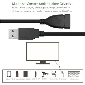 تصویر کابل افزایش طول USB با متراژ 1.5 متر USB extension cable