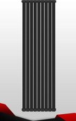 تصویر رادیاتور ایستاده آنیت ، مدل ونیز ورتیکال - مشکی Anit standing radiator, Venice Vertical model