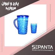 تصویر پارچ و لیوان اکرولیک 