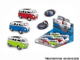 تصویر فولکس واگن فلزی موزیکال و چراغدار die cast